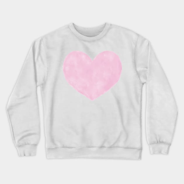 Watercolor Hearts - Candy Pink Palette Crewneck Sweatshirt by AmyBrinkman